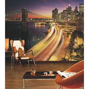Komar 8-516 368 x 254 cm ""National Geographic New York City NYC Lights Scenic"" behang wandafbeelding - meerkleurig (8 stuks)