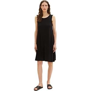 TOM TAILOR Basic jerseyjurk voor dames, 14482 - Deep Black, 32