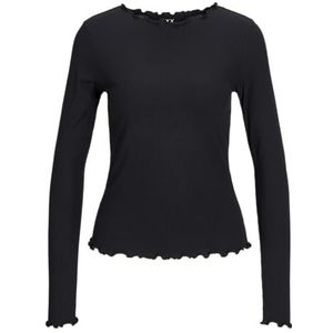 Jack & Jones JXHAYDEN STR LS Tee JRS, zwart, XL