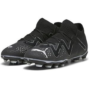 PUMA Future PRO FG/AG JR voetbalschoen, zwart zilver, 43 EU, Puma Zwart PUMA Zilver, 43 EU