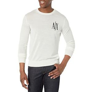 Armani Exchange Herentrui sweater, wit, S