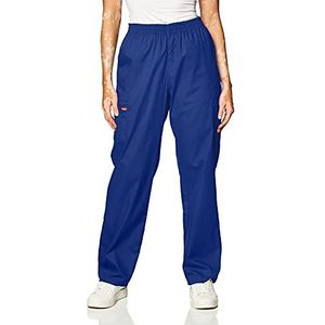 dickies Women's Signature Elastic Waist Scrubs Pant, Galaxy Blue, Large