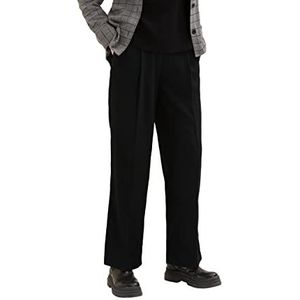 TOM TAILOR Dames Lea Striaght Fit broek 1034543, 14482 - Deep Black, 32W / 32L
