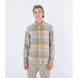 Hurley - Portland - Overhemd - Blauw - 100% Biologisch Katoen