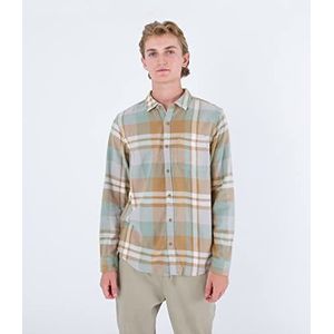 Hurley - Portland - Overhemd - Blauw - 100% Biologisch Katoen