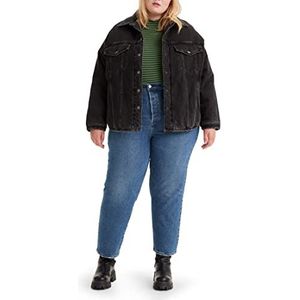 Levi's Plus Size Ribcage Women's straight ank, Dark Indigo - Worn in, 20 UK