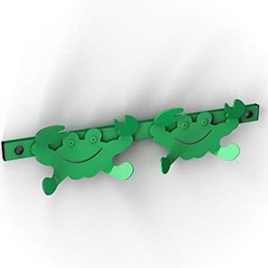 Bolis Italia Grankio kapstok in groene kleur met dubbele haak, een maat
