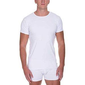 bruno banani Heren Shirt Rib Made Onderhemd, wit (wit 001), XXL