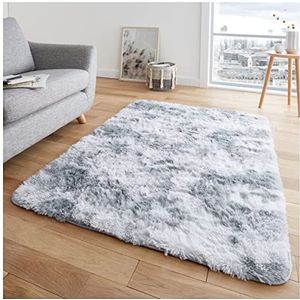 GC GAVENO CAVAILIA Shaggy tapijten voor woonkamer - super zacht slaapkamertapijt - antislip vloerkleden - pluizige tapijten woonkamer - nerts - 80x150 - grijs - 80x150