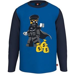 LEGO Boy's City Jungen Langarmshirt Feuerwehr LWTaylor 104 T-Shirt, 557 Blauw, 92