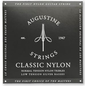 Augustine Klassieke Gitaarsnaren Classic - Black Label normale spanning set Classic Black normaal/laag