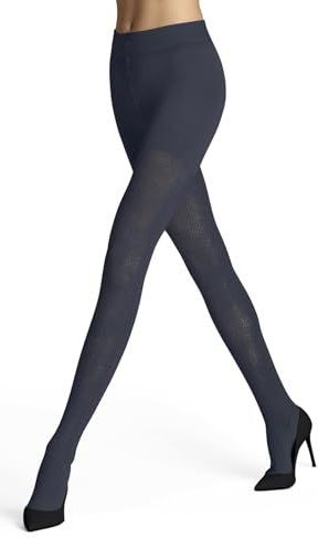 FALKE - Fable Estate W Ti - Panty's - Blauw - 1 Paar