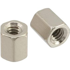 InLine® - Doppelmutter Set - Elektra - UNC 4/40 - 10 Stuks