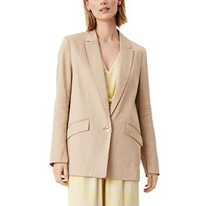 s.Oliver BLACK LABEL Dames 150.10.204.15.152.2116966 Blazer, 8403, 64 EU, beige (8403), 64