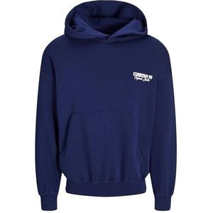 JACK & JONES JORROXBURY Back Sweat Hood, Ocean Cavern, L