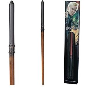 The Noble Collection Draco Malfidus Wand In A Standard Windowed Box - 34 cm Wizarding World Wand - Harry Potter Film Set Movie Props Wands
