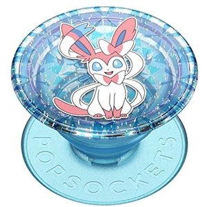 PopSockets: PopGrip - SupPopSockets: PopGrip - Uittrekbare Greep en Standaard voor Smartphones en Tablets met een Verwisselbare PopTop - Pokémon - Diamond Sylveon Glitter Graphic