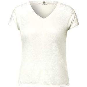 Cecil Dames B317967 kanten shirt, Vanilla White, XL