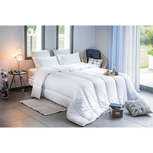 Blanrêve - Comfort-dekbed, getemperd, voor eenpersoonsbed – zachte synthetische vezels – onderhoudsvriendelijk – wit – 140 x 200 cm