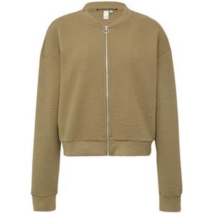 QS - Sweatjack - Olijfgroen - Dames - XXL