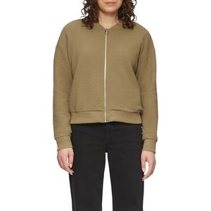 QS - Sweatjack - Olijfgroen - Dames - XXL