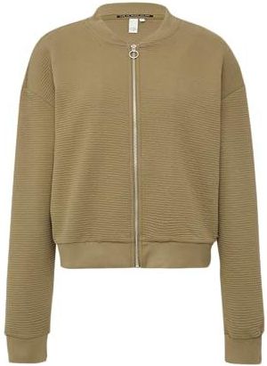 QS - Sweatjack - Olijfgroen - Dames - XXL