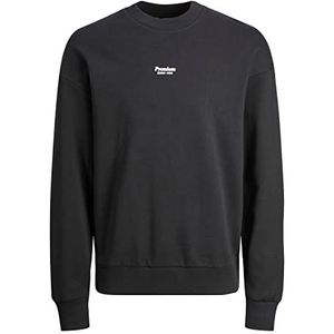 JACK & JONES Heren JPRBLAKAM Branding Sweat Crew Neck Sweatshirt, Zwart, M, zwart, M