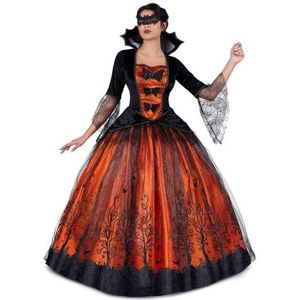 VIVING Halloween kostuum koningin XS (jurk, masker en petticoats)