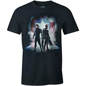 Cotton Division T-shirt voor heren, antraciet gemêleerd, M