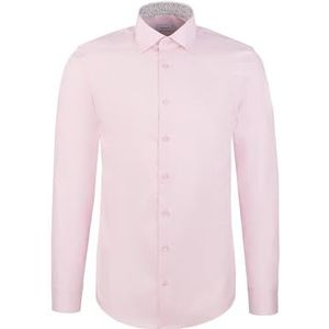 Seidensticker 845537, shaped fit lange mouwen businesshemd, 37, roze, 37