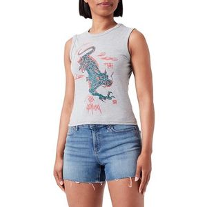 Superdry Kailash Dragon Slim Vest W6011980A Grey Marl, maat 14, Dames - bovenkleding, 40