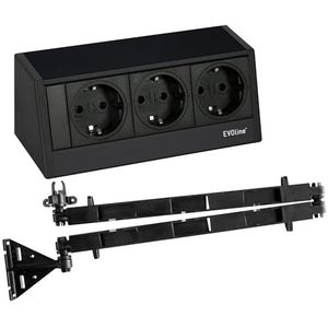 Evoline R-Dock - Stopcontact - Zwart - 3-delig - 230 V