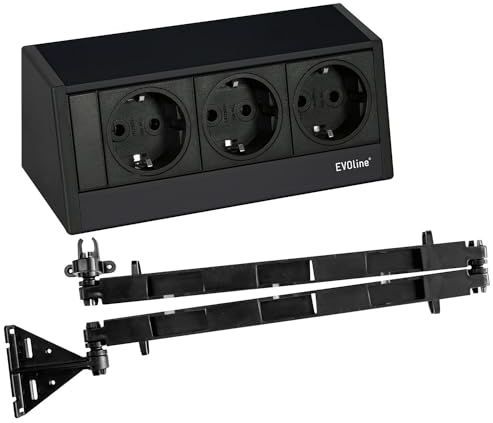 Evoline R-Dock - Stopcontact - Zwart - 3-delig - 230 V