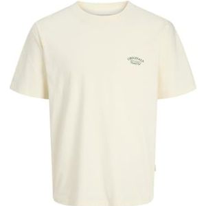 JACK & JONES Jorgreene Branding Tee Ss Cn Ch, antiek wit., M
