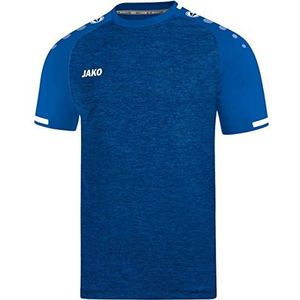 JAKO Heren Prestige KA shirt, royal gemêleerd/wit, S