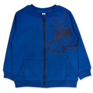 Tuc Tuc Sweatshirt van pluche voor kinderen, blauw, collectie Road to Adventure, Blauw, 6 meses