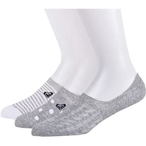 Roxy Dames No Show Liner Socks Sneaker-enkelsokken, Grijs - Light Gray Heather, One Size