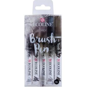 Ecoline Brush Pen set 5 - Grijs
