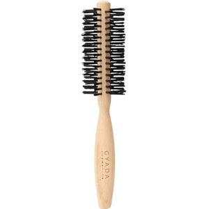 GYADA COSMETICS ronde borstel, groot, ideaal voor kort haar, antistatisch, hoge temperatuurbestendigheid, ergonomische handgreep van beukenhout