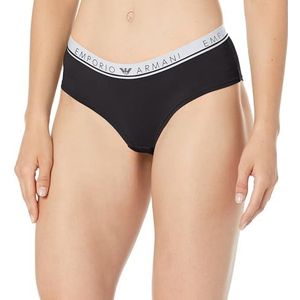 Emporio Armani Dames Dames Cheeky Pants Iconic Logo Band Full Slip, zwart, XL