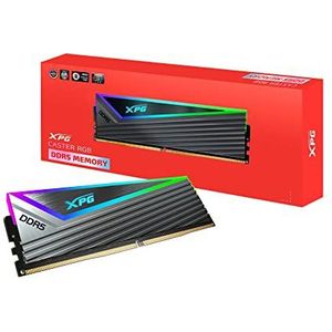 ADATA XPG Caster RGB DDR5 6000MHz 16GB (1x16GB) CL40-40 PCS-51200 UDIMM 288-pins desktop SDRAM Memory RAM Kit (AX5U6000C4016G-CCARGY)