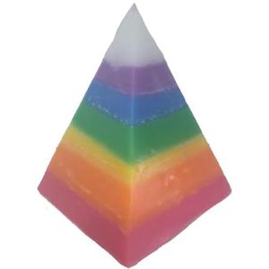Regenboogkleuren aartsengel piramide kaars