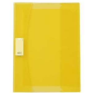 Viquel Strong Cover – schriftenhouder 17 x 22 cm van gele kunststof – premium kwaliteit – versterkte rug – met kleppen voor bladwijzers