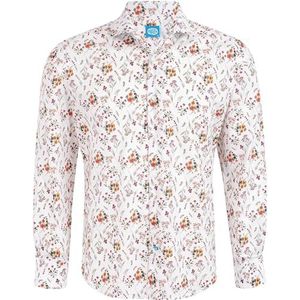 Panareha Men's Floral Shirt LEVANTO White (S)