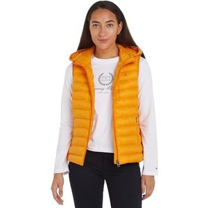 Tommy Hilfiger Dames Vest Gewatteerde Global Stripe, Rijke oker, XS