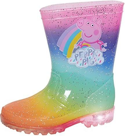 Peppa Pig - Regenboog - Laarzen - Glitter - Knipperende Lichten - Kids