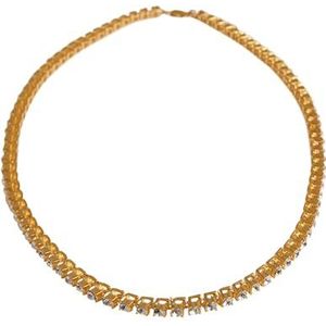 Urban Classics Uniseks halsketting met Stones Smart-armband, goud (Gold 00109), One Size