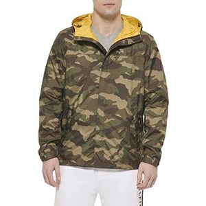 Tommy Hilfiger Waterdichte regenjas voor heren, camouflage, XXL