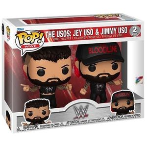 Funko POP! WWE: Jey Uso - (Uso Bros) Brothers 2PK - Vinylfiguur om te verzamelen - Cadeau-idee - Officiële Merchandise - Speelgoed voor kinderen en volwassenen - Sportfans - Modelfiguur voor