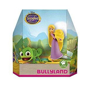 Bullyland 13461 Speelfigurenset, Walt Disney Rapunzel en Pascal, liefdevol handbeschilderde figuren, pvc-vrij, leuk cadeau voor jongens en meisjes om fantasierijk te spelen